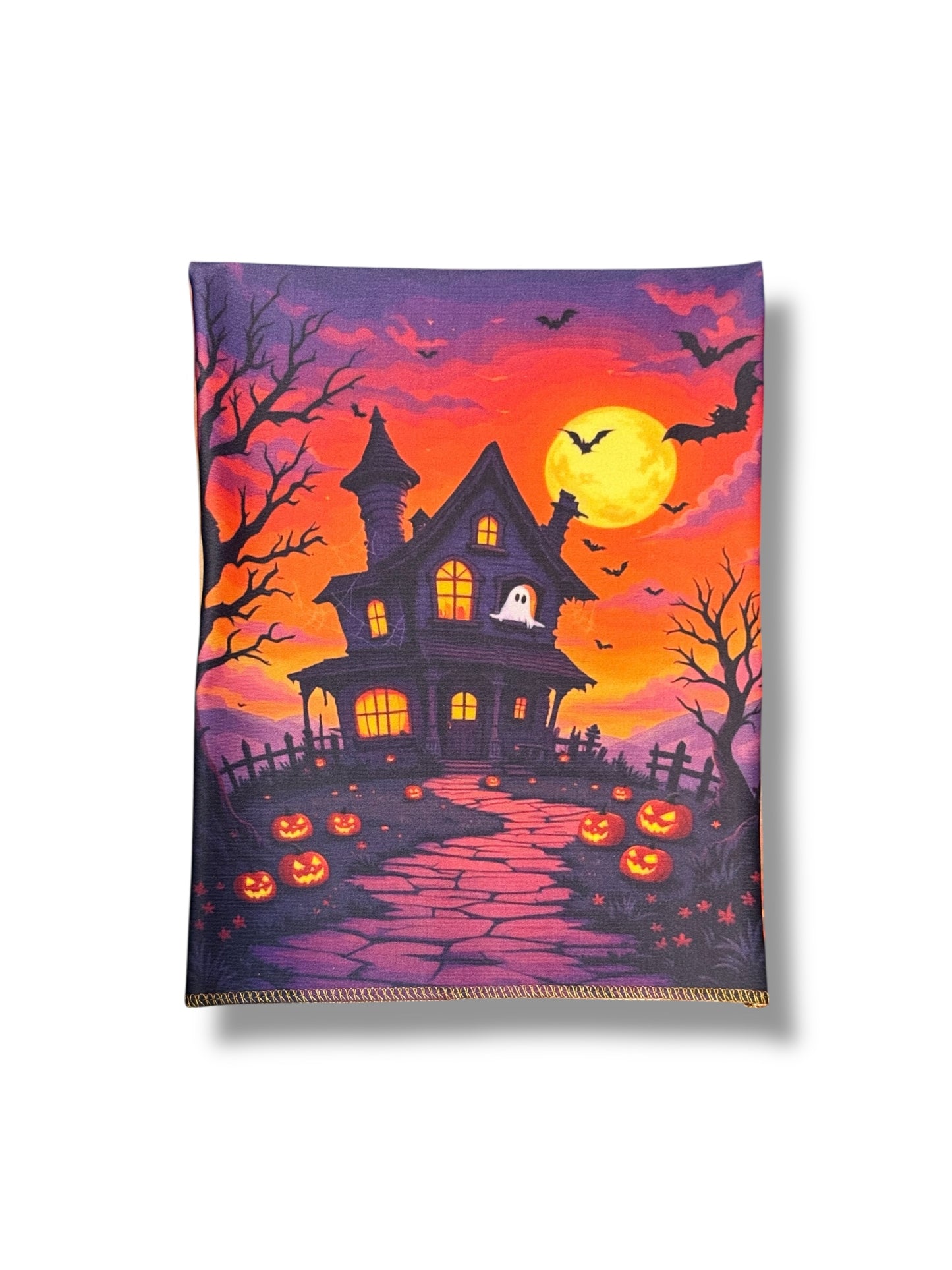 Autumn Leaves & Spooky House Double Sided Scene Sleeve