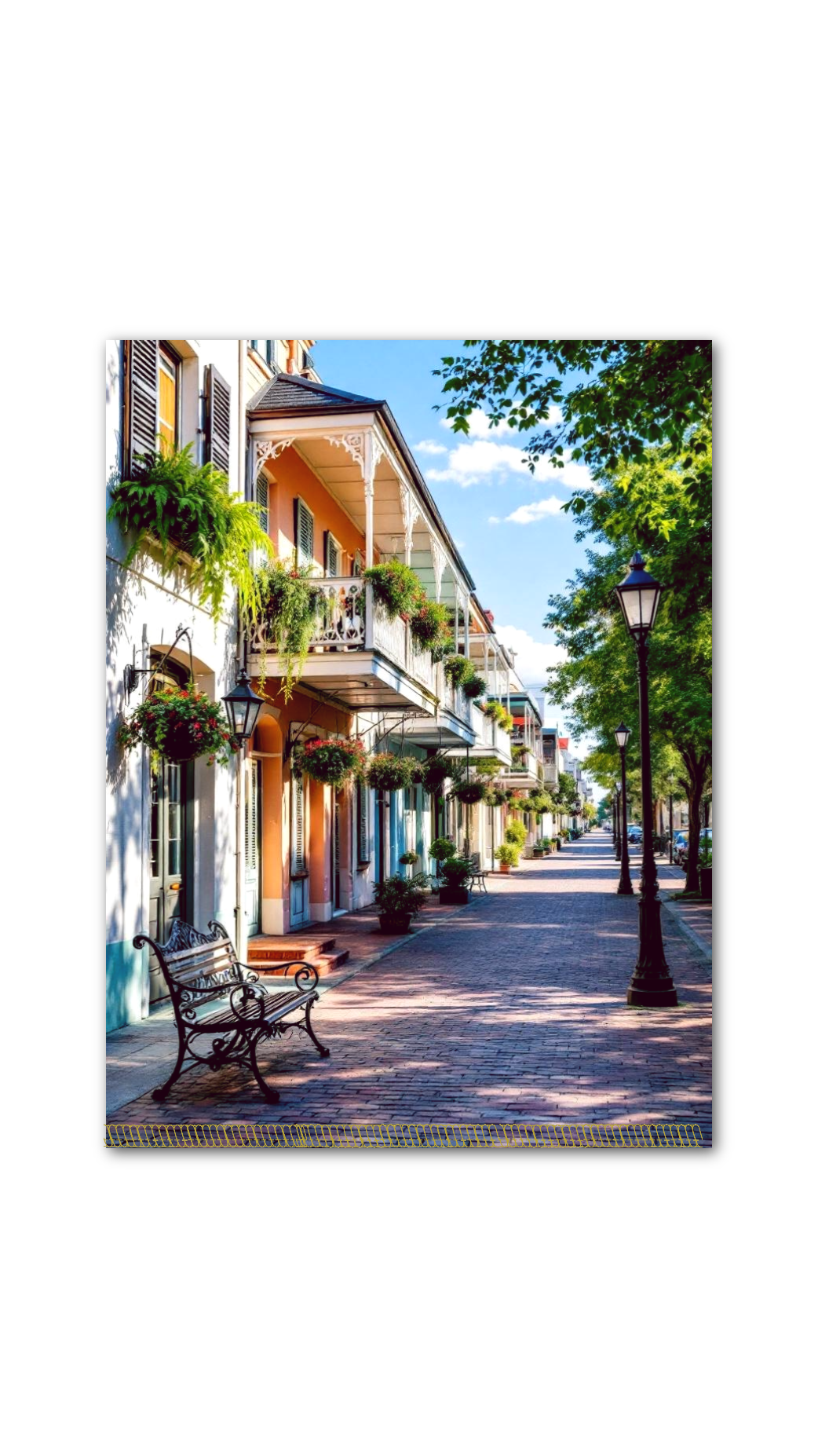 Bayou Evening and New Orleans Stroll Double Sided Scene Sleeve