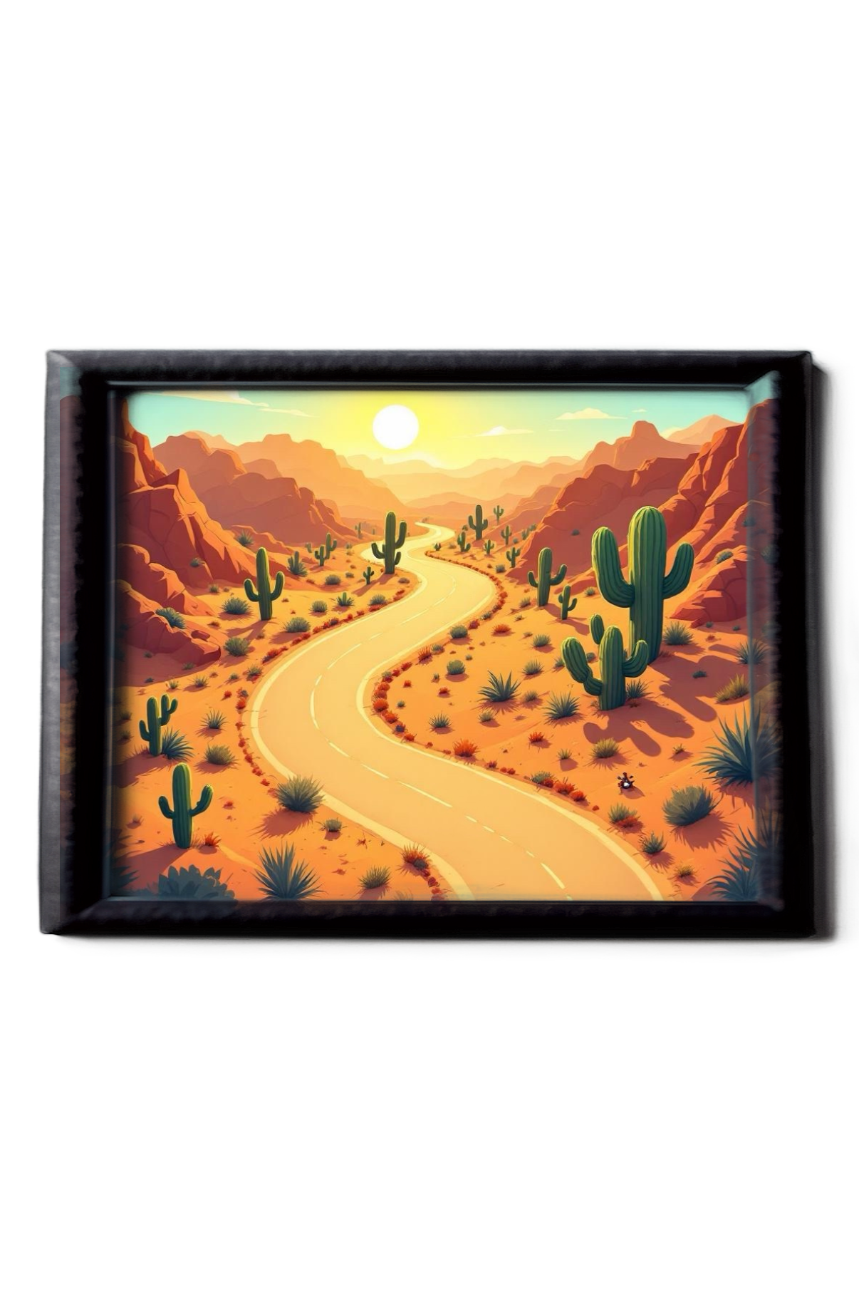 Racetrack & Desert Road Double Sided Scene Sleeve