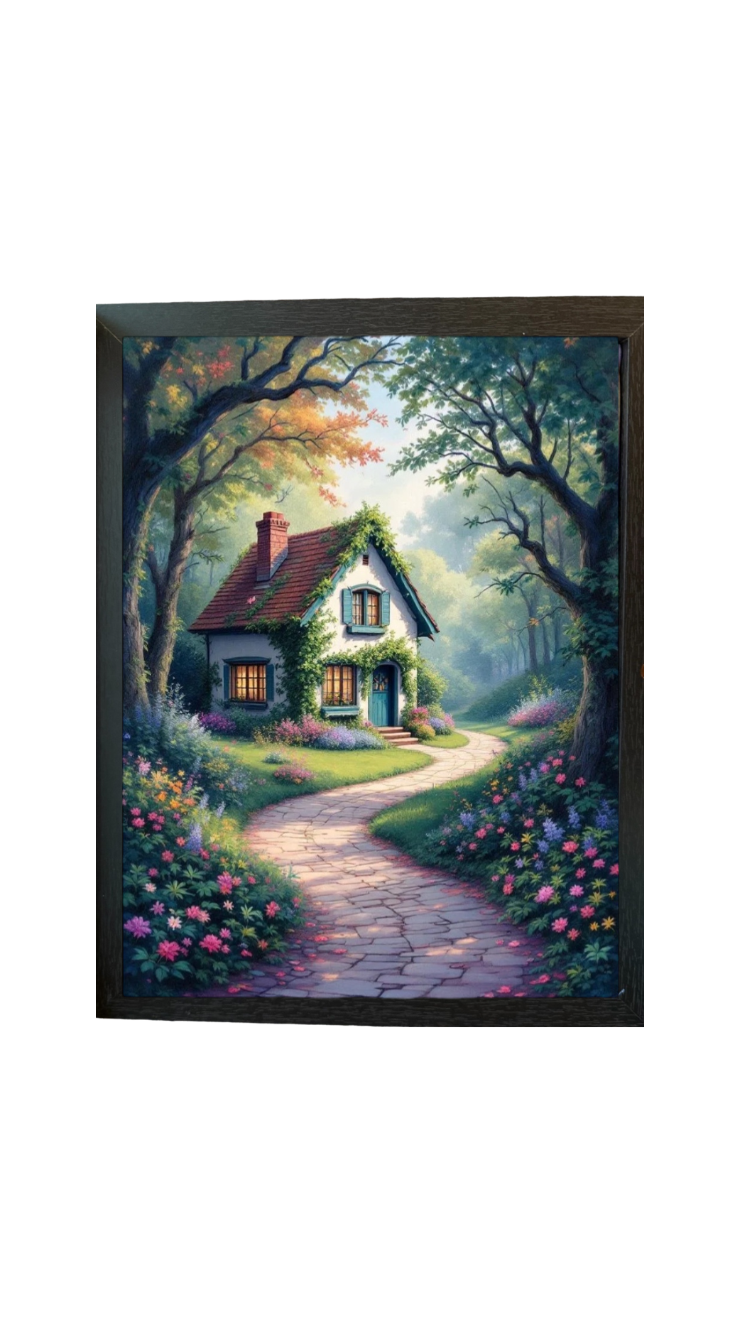 Forest Cottage & Cavern Gems Double Sided Scene Sleeve