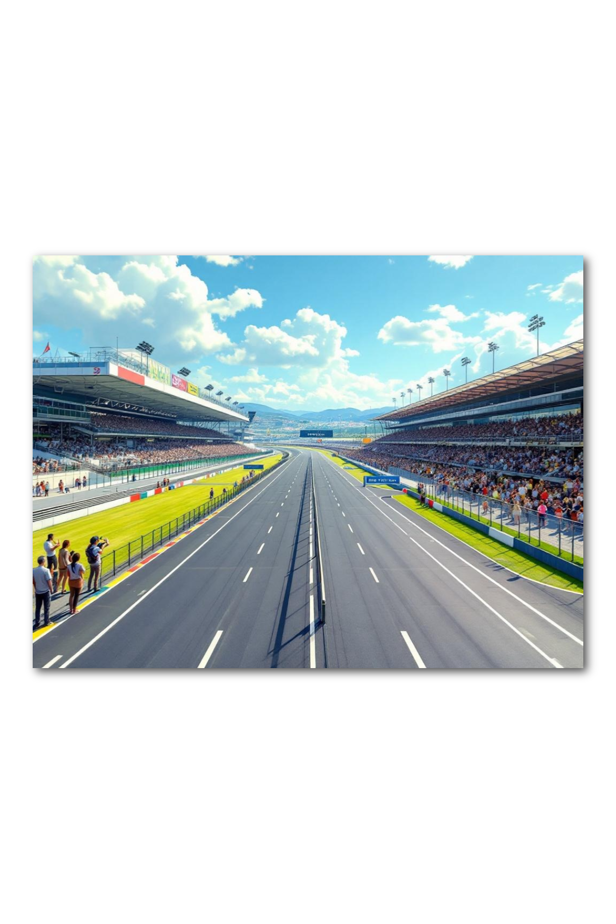 Racetrack & Desert Road Double Sided Scene Sleeve