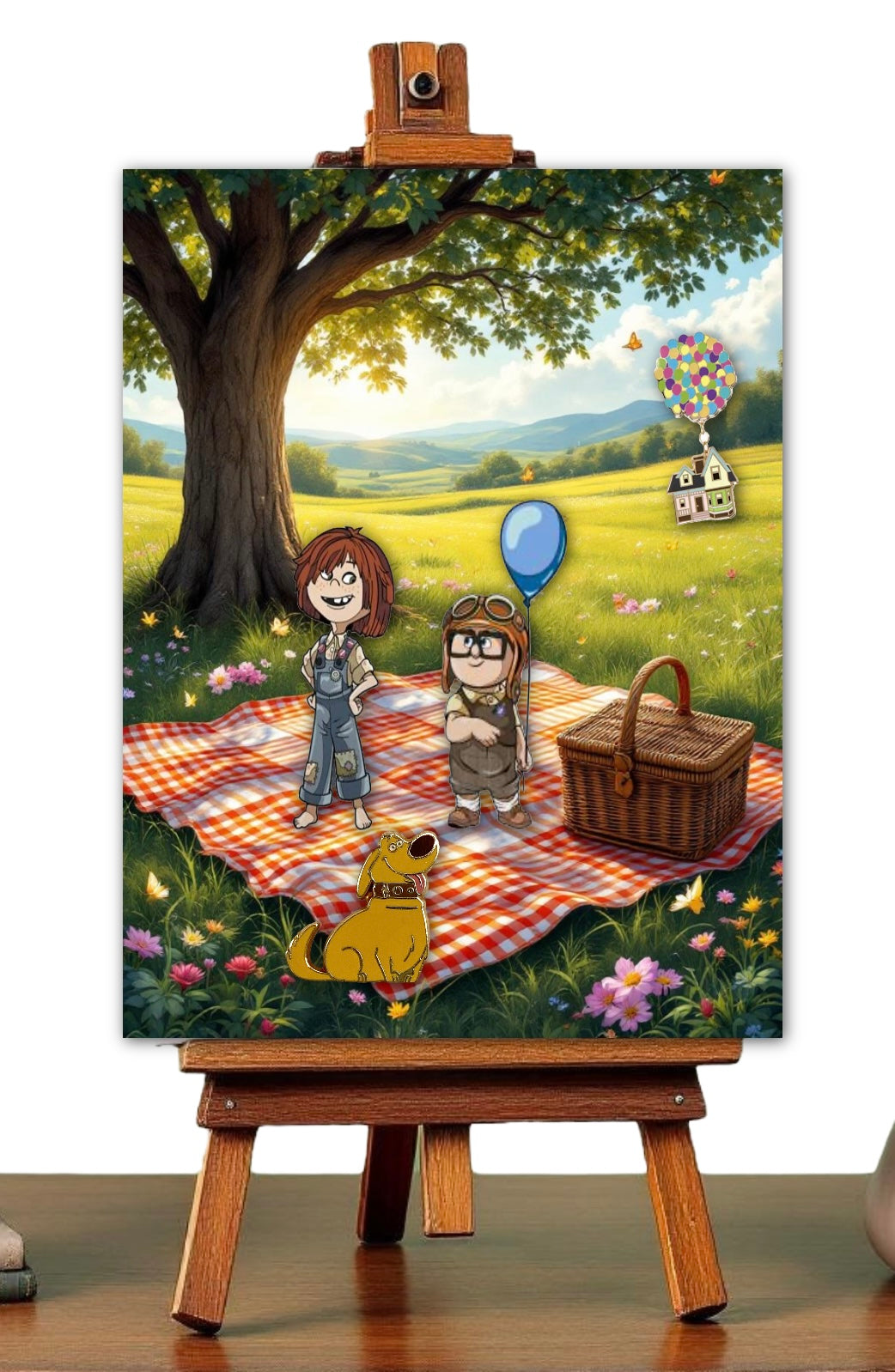 Waterfall and Picnic Double Sided Scene Sleeve