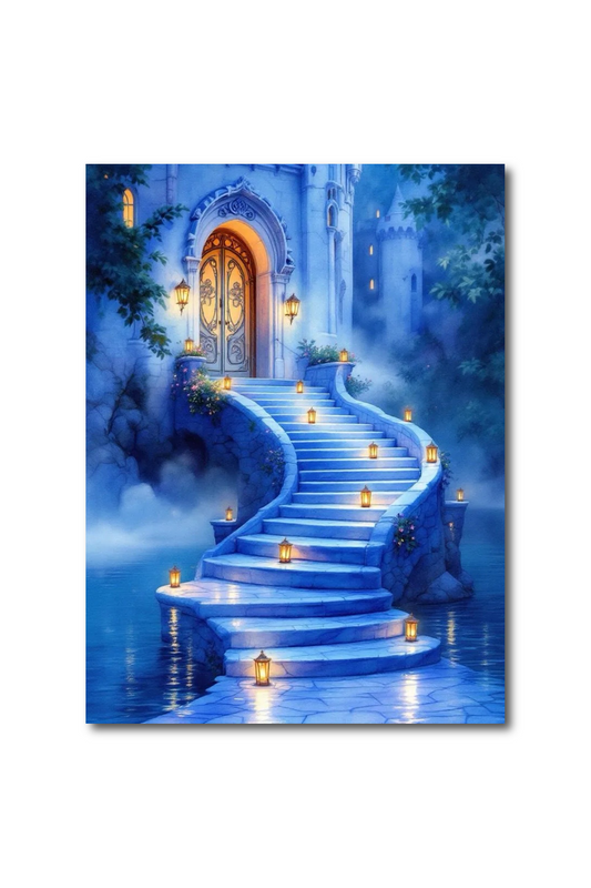 Moonlit Garden / Castle Stairway Double-Sided Scene Sleeve™