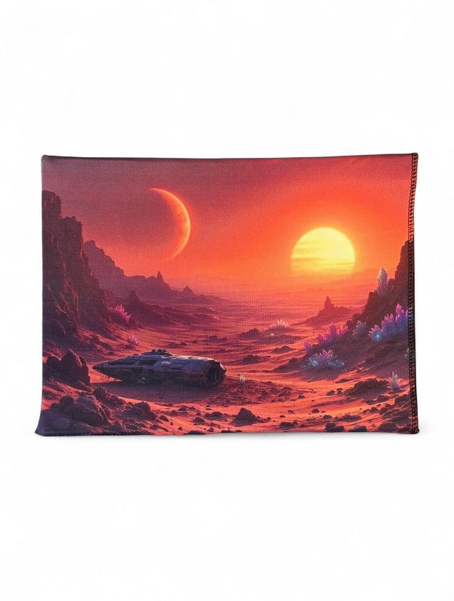 Spaceship & Red Planet Double Sided Scene Sleeve