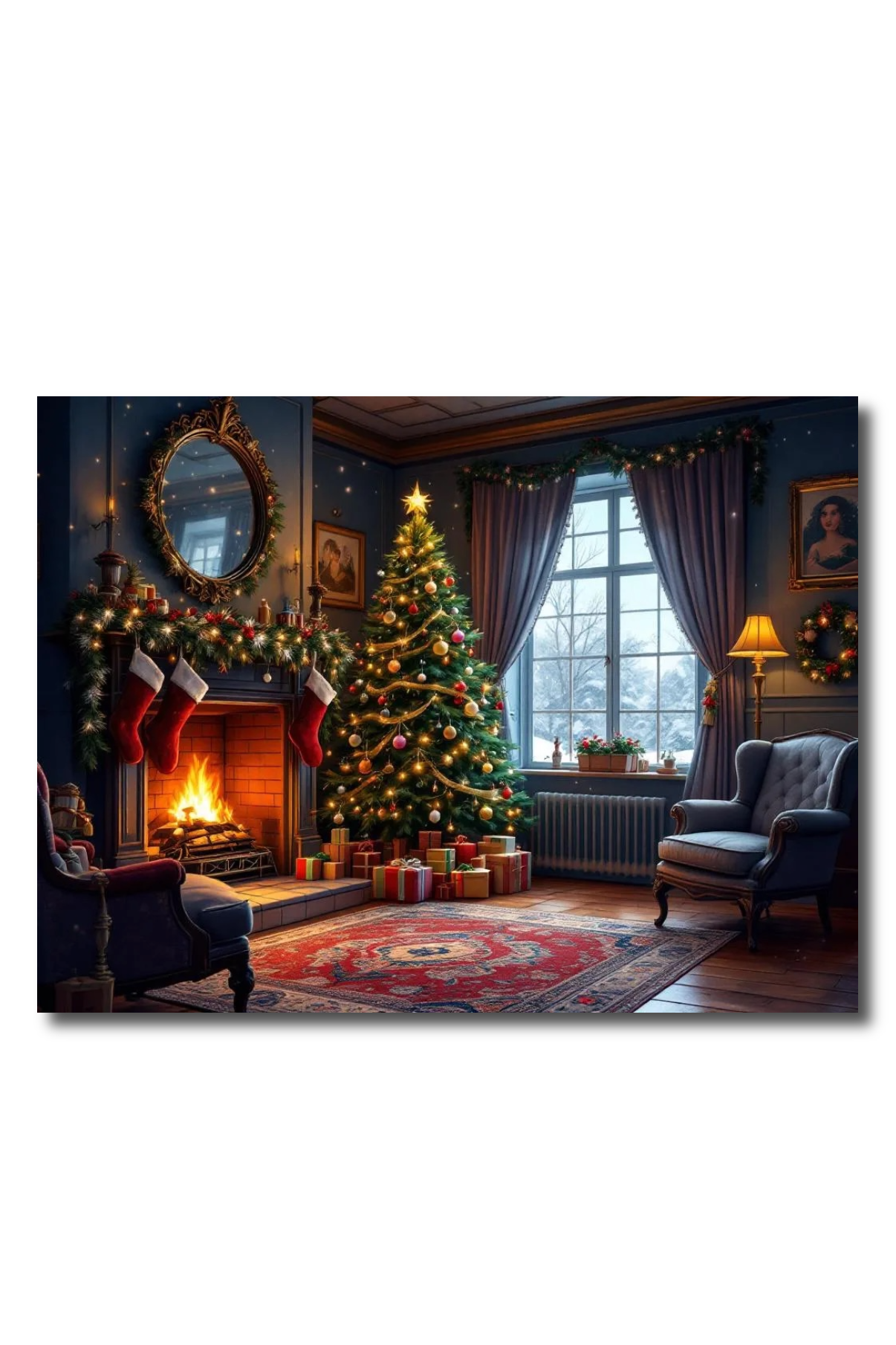 Holiday Frost & Firelight Double Sided Scene Sleeve