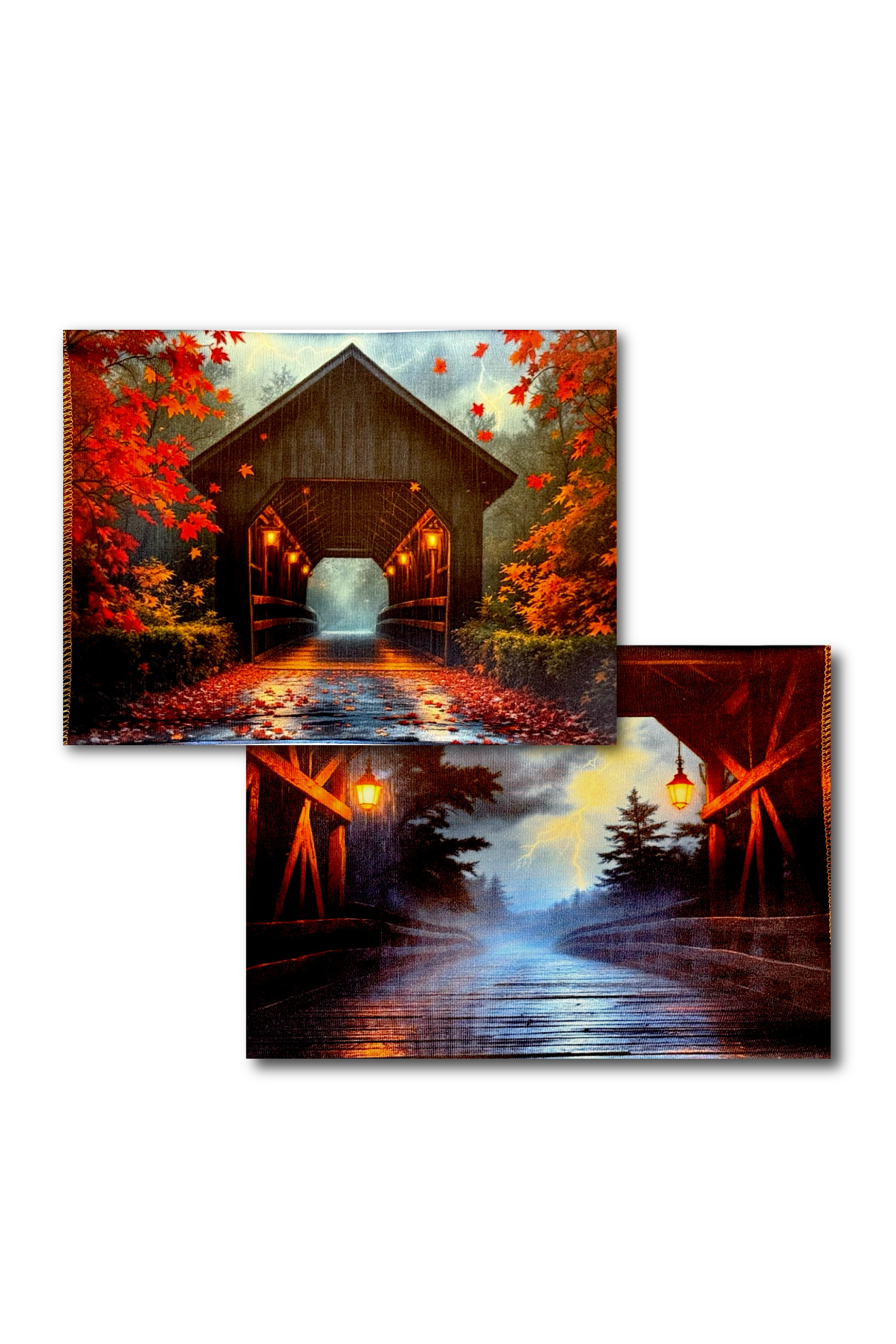 Covered Bridge Double Sided Scene Sleeve