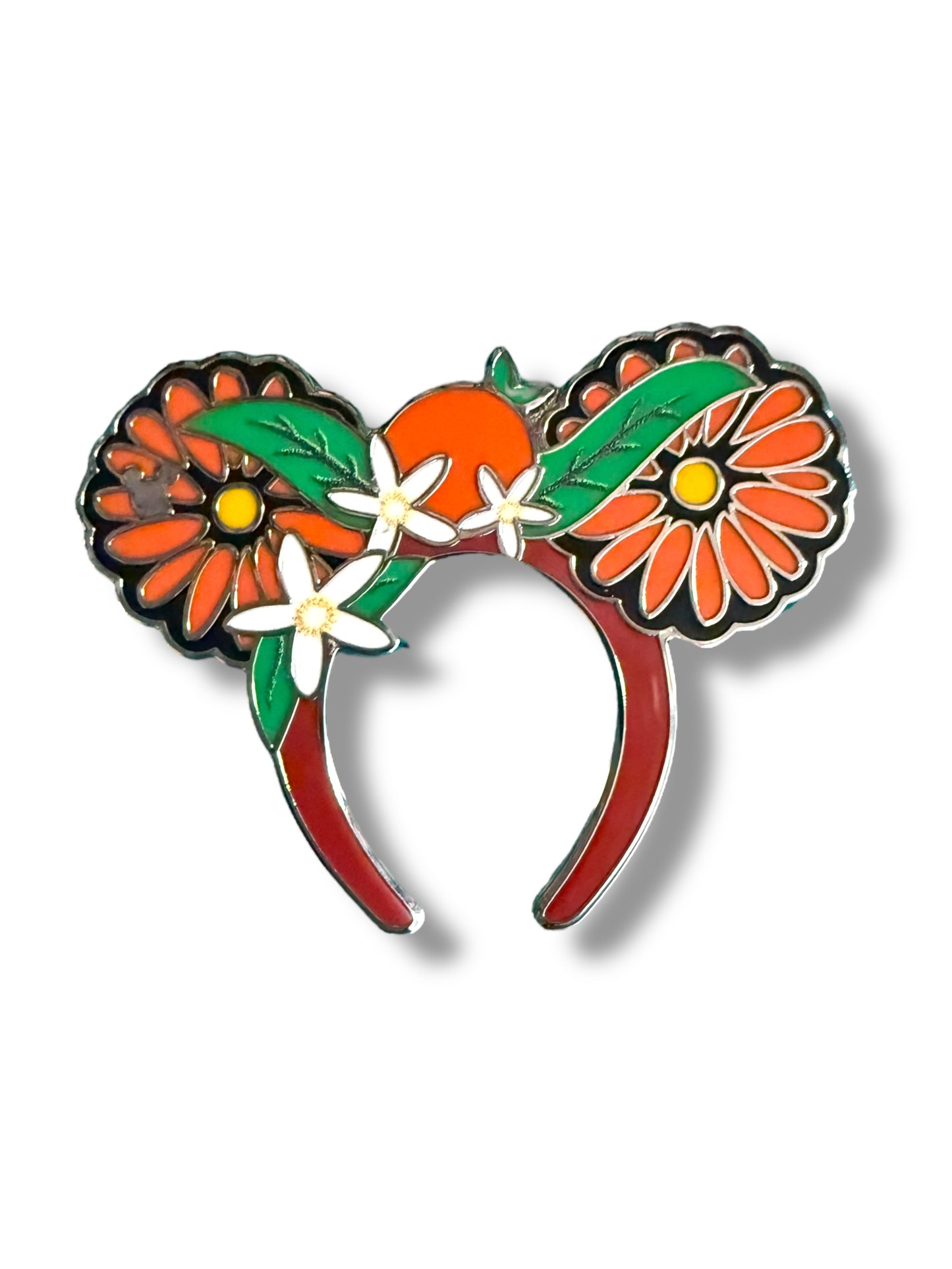Disney Hidden Mickey Orange Bird Ears Pin