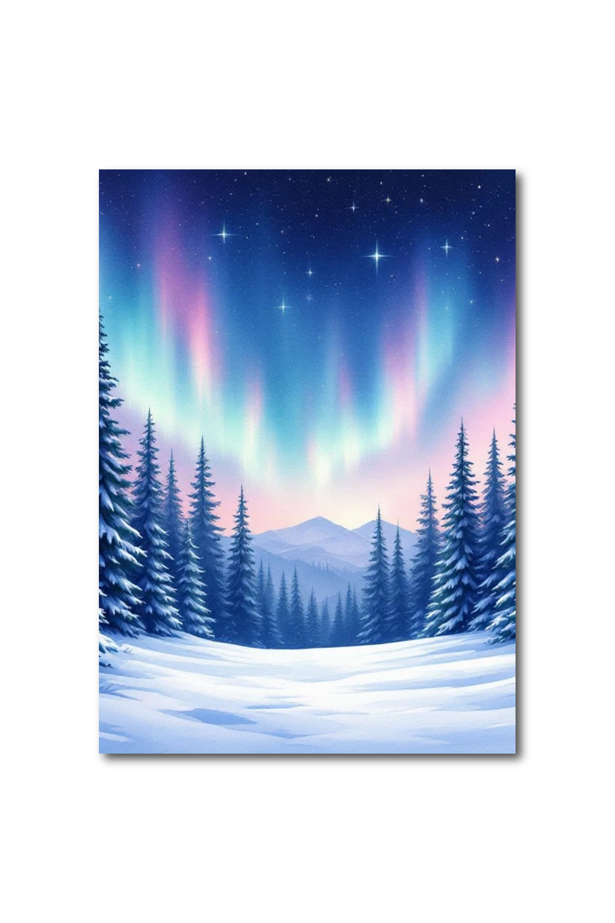 North Pole Workshop & Aurora Glow Double Sided Scene Sleeve™