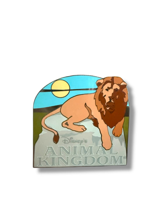 Animal Kingdom Lion Rock Vintage Pin