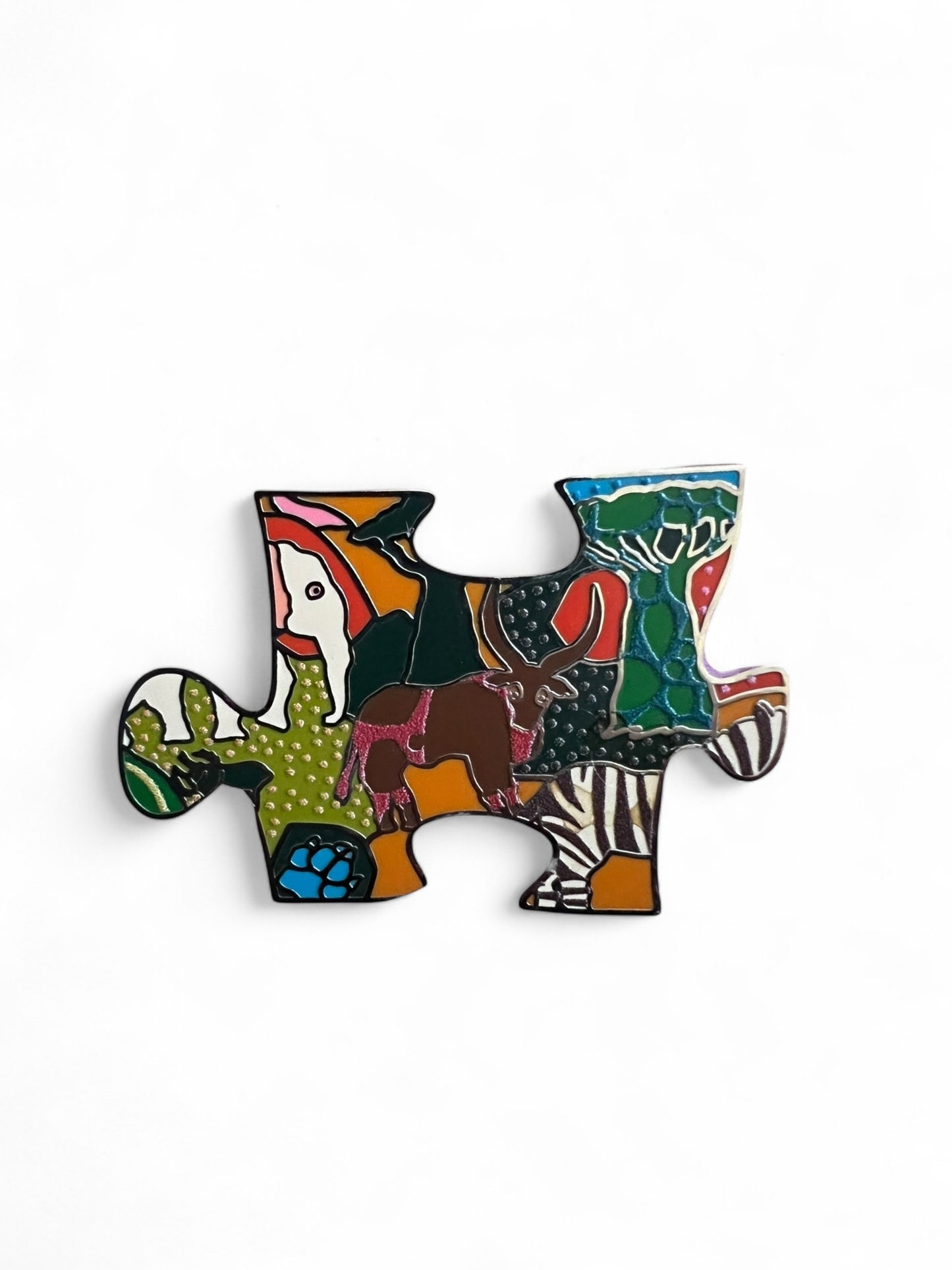 Animal Kingdom Puzzle Pin Set