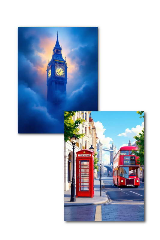 London Streets / Midnight Clocktower Double-Sided Scene Sleeve™