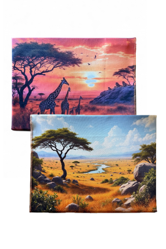 Safari Day & Safari Sunset Double Sided Scene Sleeve