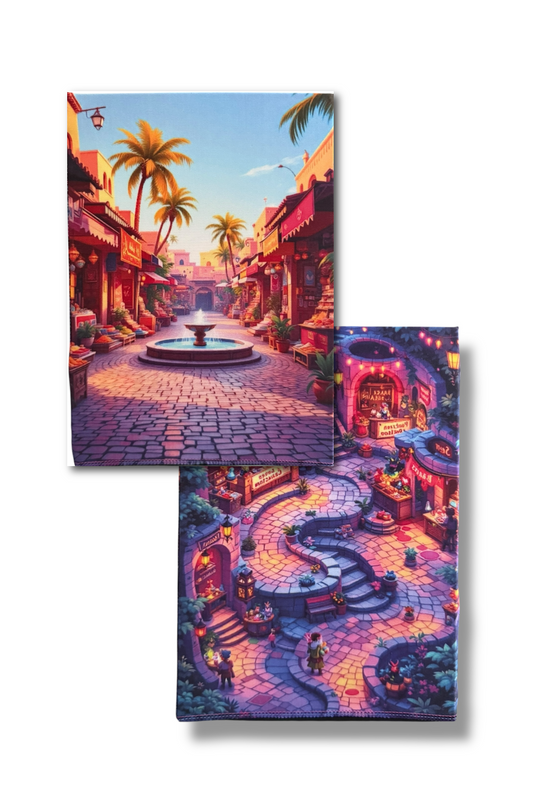 Market Bazaar Double Sided Scene Sleeve