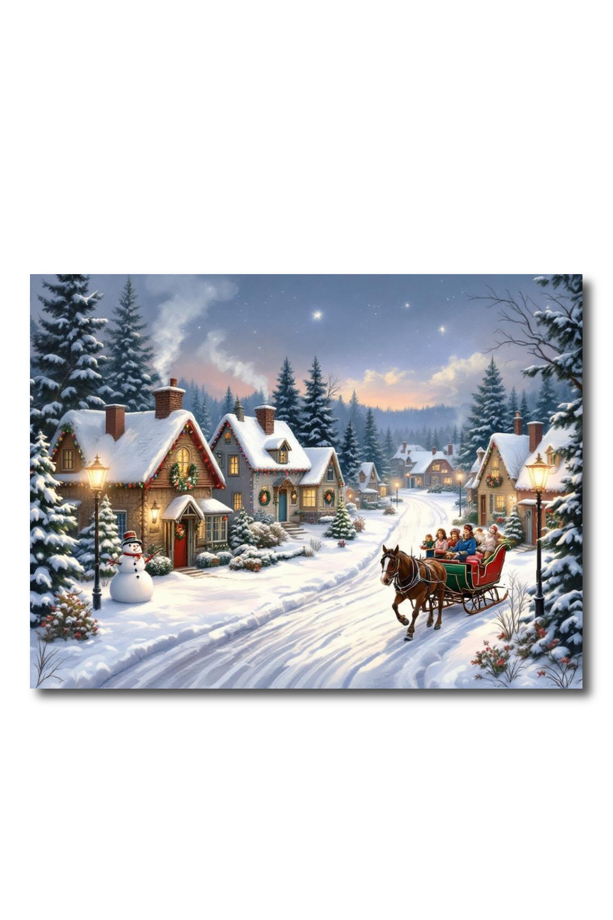 Holiday Frost & Firelight Double Sided Scene Sleeve