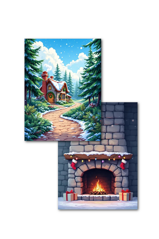 Holiday Hearth & Cabin Trail Double Sided Scene Sleeve™