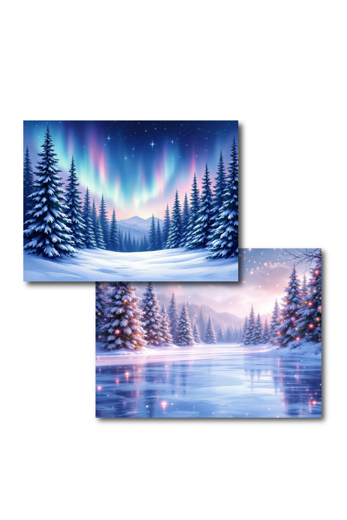 Northern Lights & Frozen Lake Double-Sided Scene Sleeve™