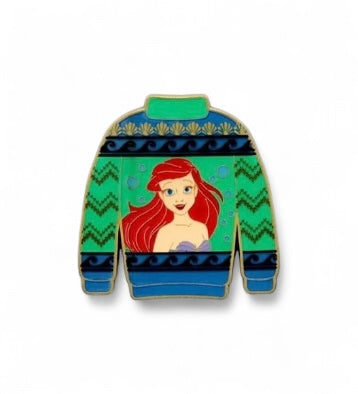 Disney Princess Holiday Sweater Blind Box Mystery Pin