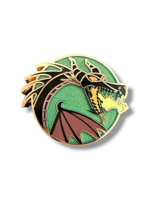 PALM Micro Pin Sleeping Beauty Maleficent Dragon Pin